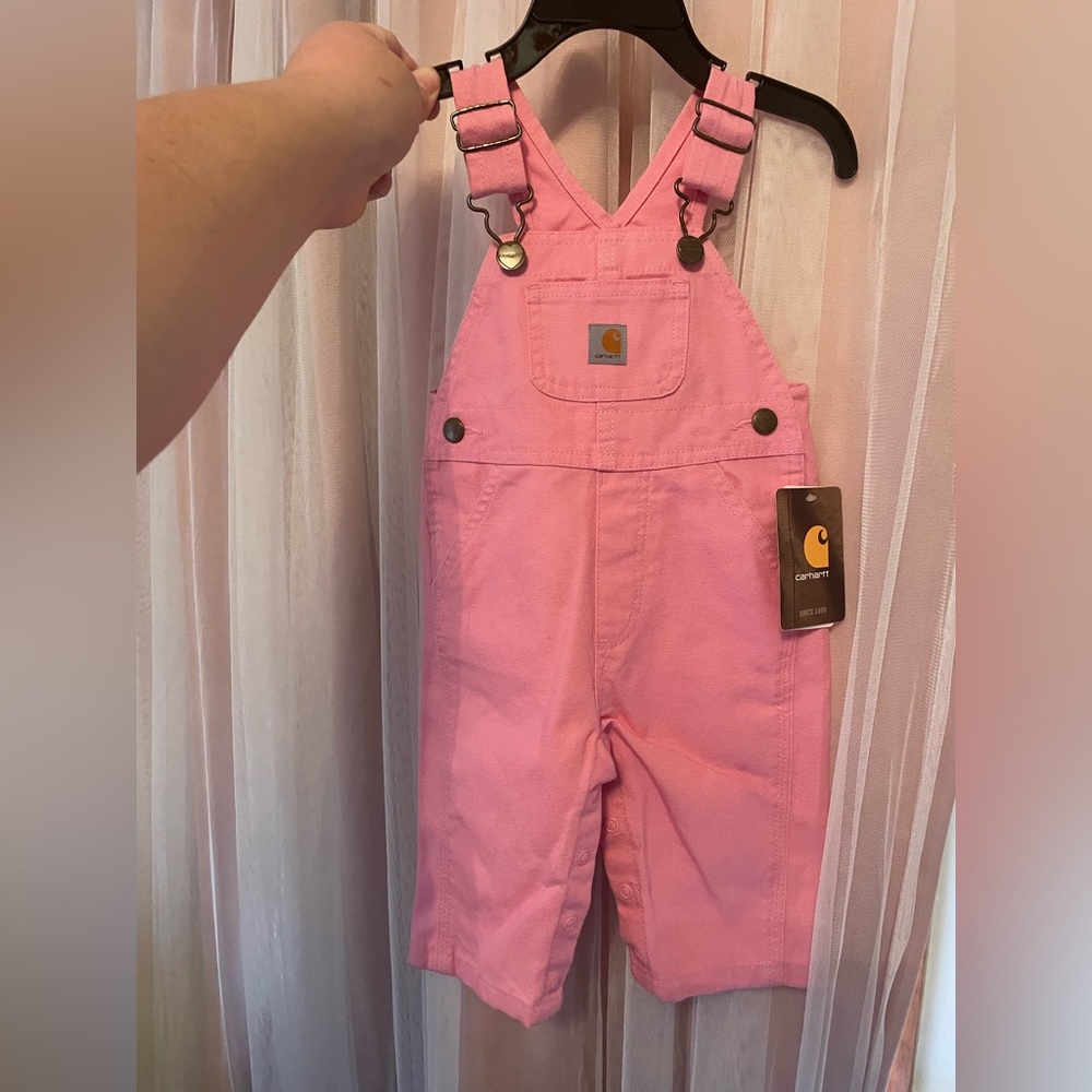 Carhartt pink overalls